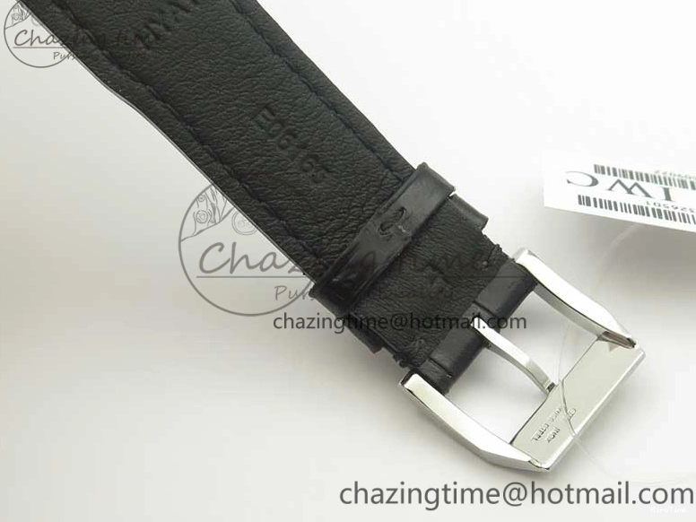 MIROTIME 0718 Supportive Mark XVII IW326501 MKS 1:1 Best Edition Black Dial On Black Leather Strap MIYOTA 9015 V 7208